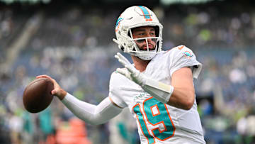 Miami Dolphins quarterback Skylar Thompson