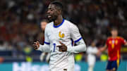 O. Dembélé face à l'Espagne