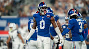 New York Giants linebacker Brian Burns (0)  