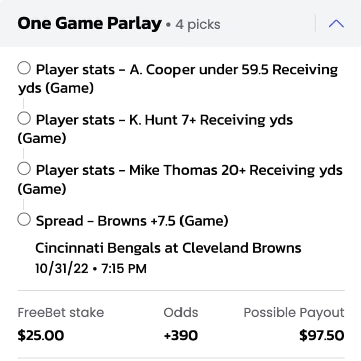 Monday Night Football Best Same Game Parlay Picks for Bengals vs