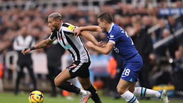 Cesar Azpilicueta di pertandingan vs Newcastle United