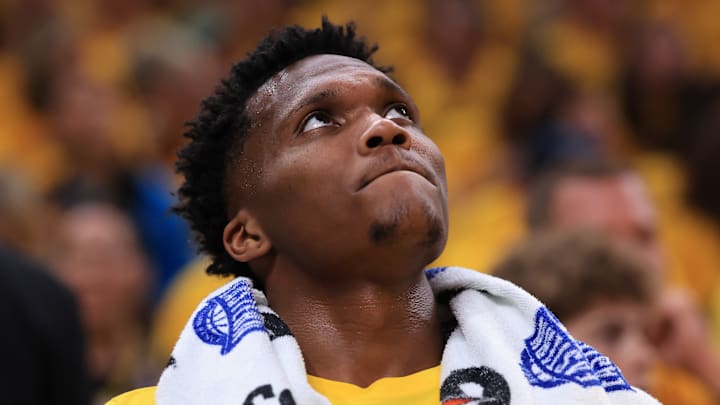 Indiana Pacers forward Bennedict Mathurin (00).