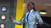 Apr 24, 2025; Green Bay, WI, USA;  Kentucky Wildcats cornerback Maxwell Hairston introduced before the first round of the 2025 NFL Draft at Lambeau FieldImages