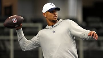 Dallas Cowboys quarterback Trey Lance