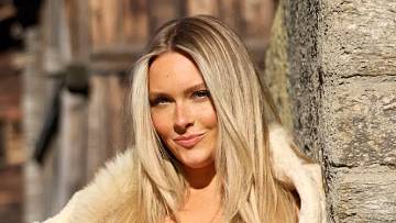 Camille Kostek was photographed by Derek Kettela in Saas-Fee, Switzerland. 