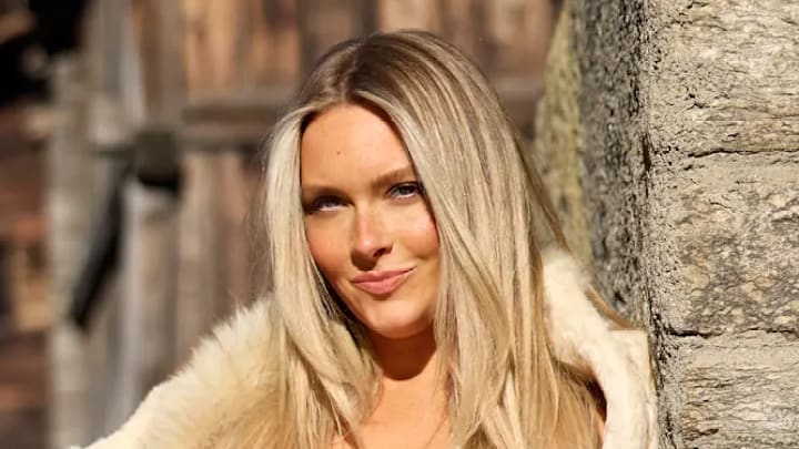Camille Kostek was photographed by Derek Kettela in Saas-Fee, Switzerland. Camille Kostek was photographed by Derek Kettela in Saas-Fee, Switzerland.