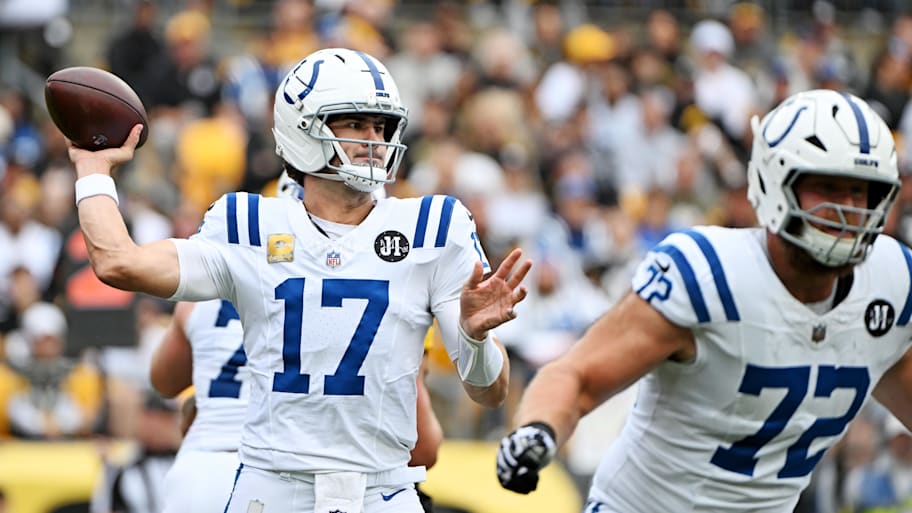 Daniel Jones struggled in the Colts’ surprise loss to the Steelers. 
