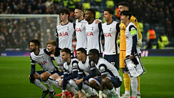 Spurs players ahead of the game