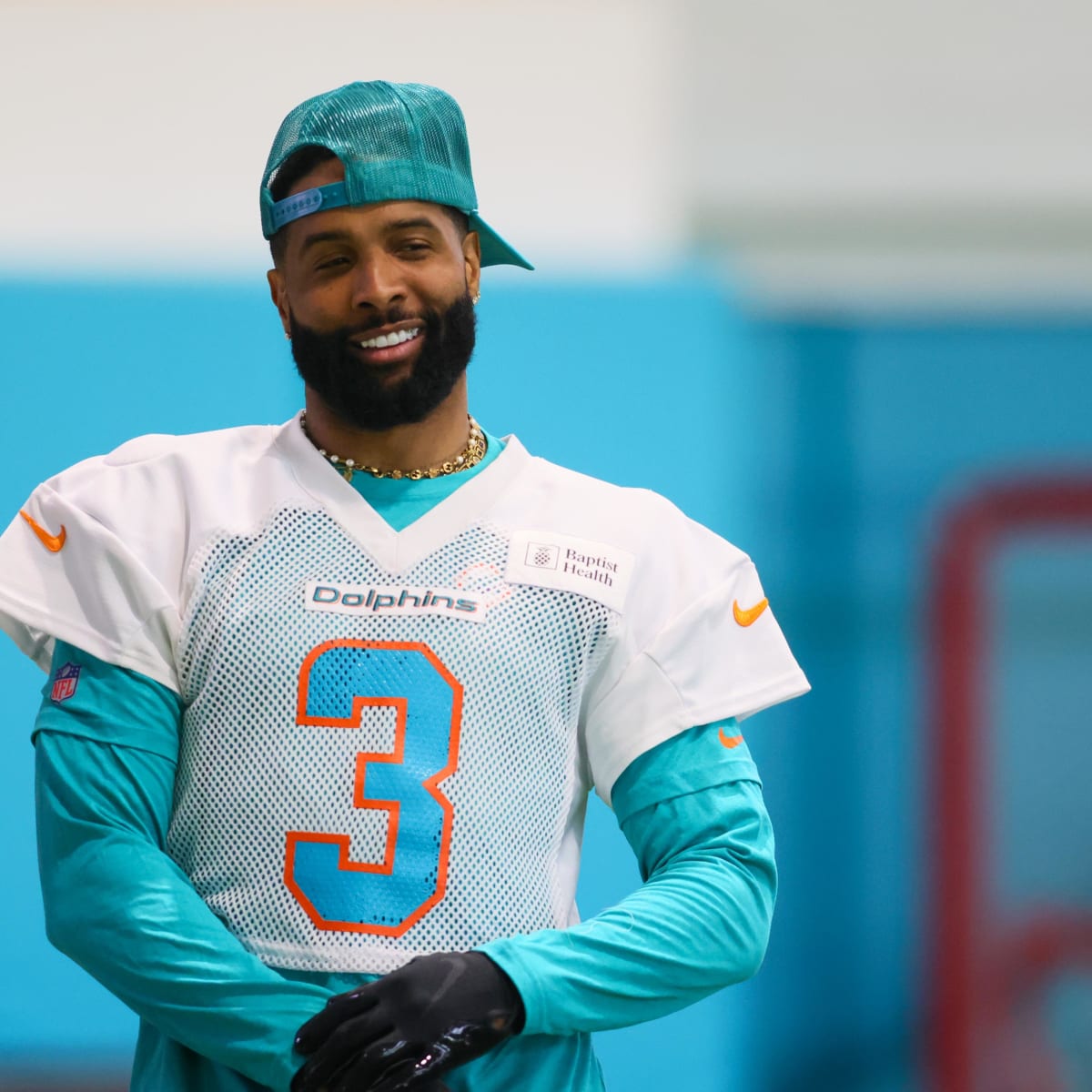 Odell Beckham Jr. Arrives at Dolphins Camp in Adidas Gear