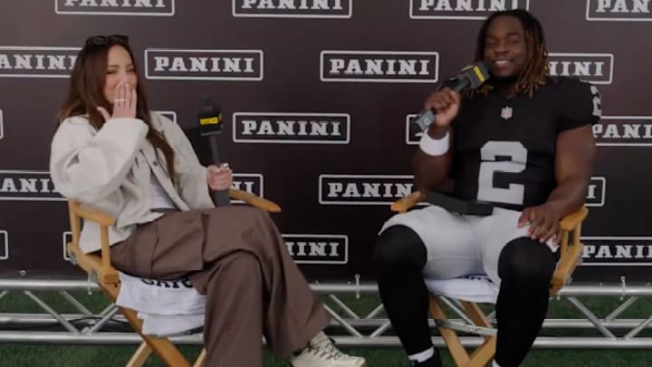 Kay Adams hurt her tooth while talking with Ashton Jeanty. Kay Adams hurt her tooth while talking with Ashton Jeanty.