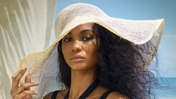 Chanel Iman was photographed by Ruven Afanador in Zanzibar. 
