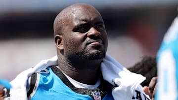 Carolina Panthers offensive tackle Taylor Moton