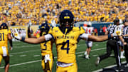 West Virginia University receiver Cam Vaughn