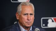 Colorado Rockies manager Buddy Black speaks to the media.