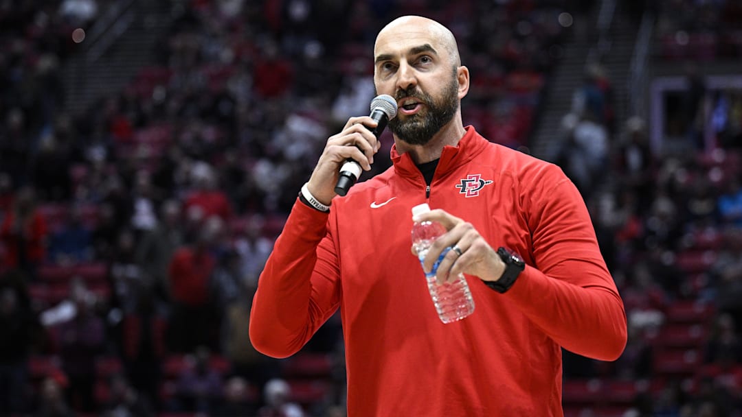 San Diego State Aztecs football coach Sean Lewis. 