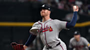 Atlanta Braves pitcher Aaron Bummer
