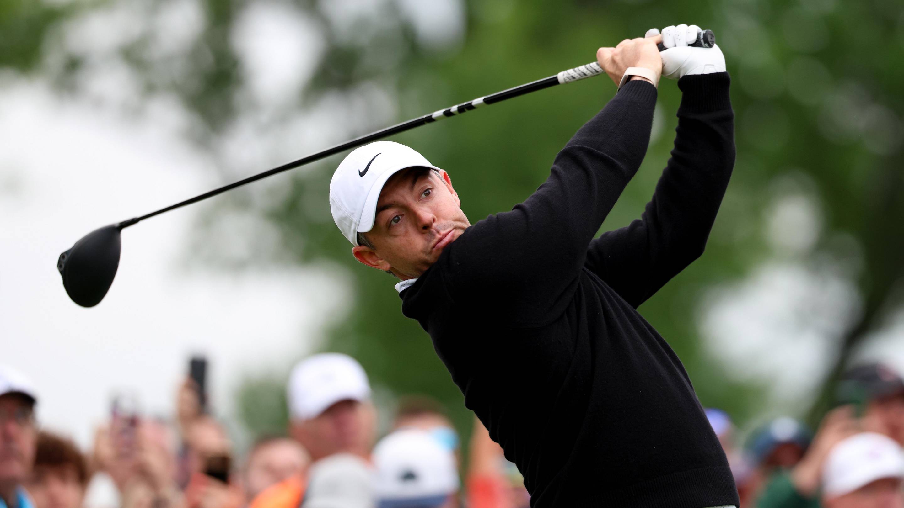 Rory McIlroy is favored against Ludvig Aberg in the second round of the PGA Championship.