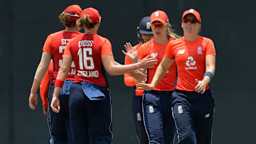 England won all six matches against West Indies