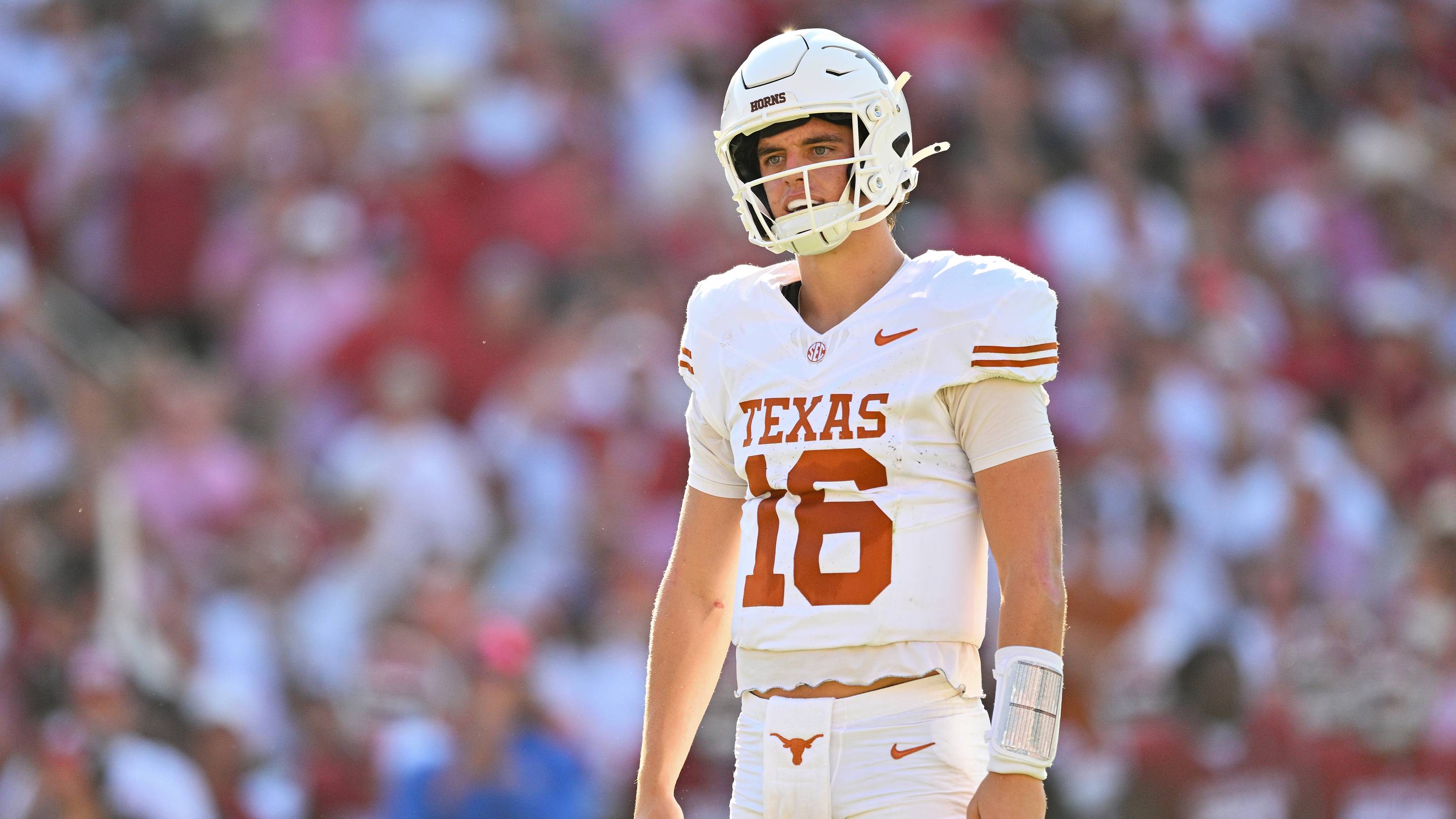 How far should Texas fall in the AP Top 25 after brutal Red River upset by Oklahoma?