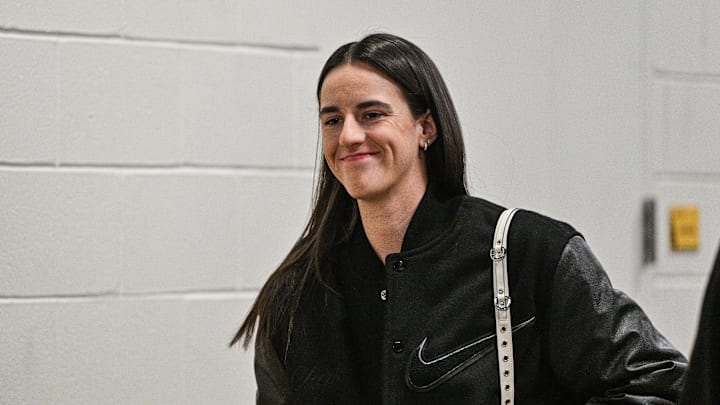 Caitlin Clark arrives for her jersey retirement at Iowa. Caitlin Clark arrives for her jersey retirement at Iowa.