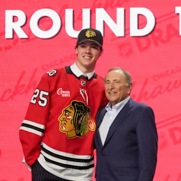 Edina High School star Mason West was picked in the first round of the recent NHL Draft.