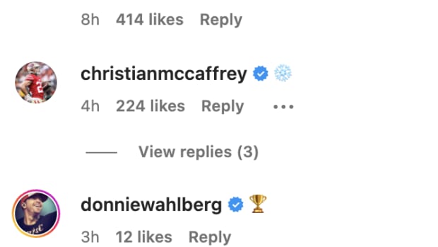 Christian McCaffrey's Comment