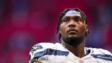 Charles Cross with the Seattle Seahawks