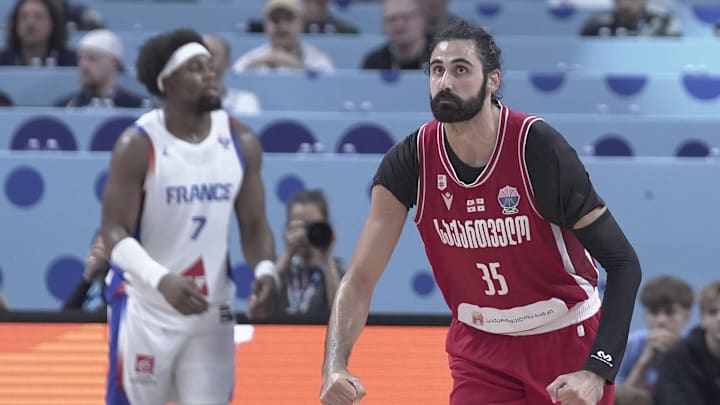 Goga Bitadze struggled through much of Georgia's round of 16 game against France. But in the critical moment, he made the plays that sent Georgia to its first quarterfinal.
