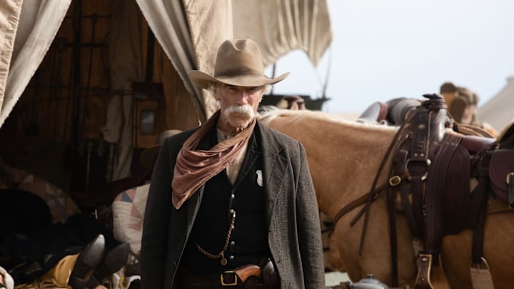 Pictured: Sam Elliott as Shea of the Paramount+ original series 1883. Photo Cr: Emerson Miller/Paramount+ (C) 2022 MTV Entertainment Studios. All Rights Reserved.