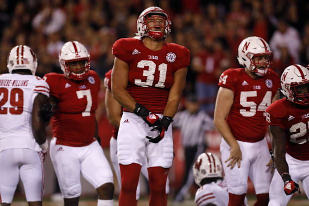 Nebraska Cornhuskers linebacker Collin Miller