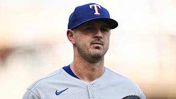 Texas Rangers pitcher Tyler Mahle
