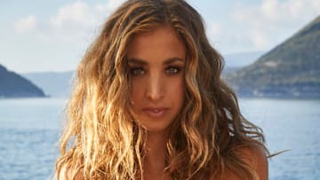 Katie Austin photographed by James Macari in Montenegro.