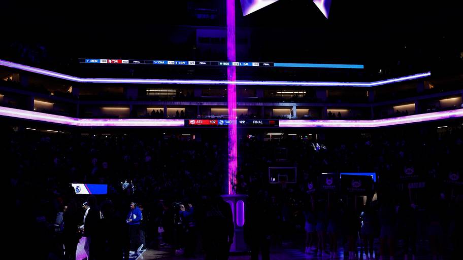 Sacramento Kings lighting of the bea