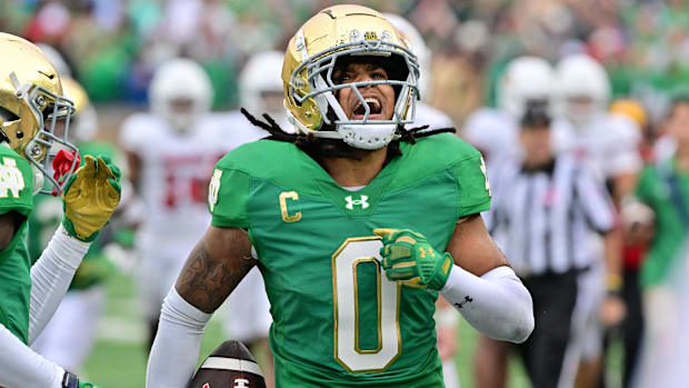 Notre Dame Fighting Irish safety Xavier Watts