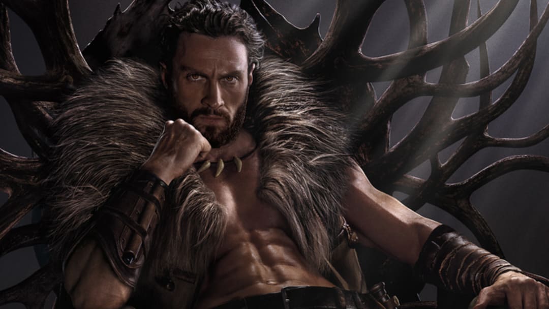 Kraven the Hunter. Courtesy of Sony Pictures. ©2023 CTMG. All Rights Reserved. MARVEL and all related character names: © & ™ 2023 MARVEL