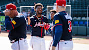 Acuña Jr. se disfruta los campos de entrenamiento con los Bravos