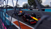 May 4, 2024; Miami Gardens, Florida, USA; Red Bull Racing driver Max Verstappen (1) during F1