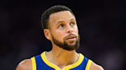 Nov 4, 2025; San Francisco, California, USA; Golden State Warriors guard Stephen Curry (30) looks on against the Phoenix Suns in the third quarter at Chase Center. Mandatory Credit: Eakin Howard-Imagn Images