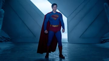 DAVID CORENSWET as Superman in DC Studios’ and Warner Bros. Pictures’ “SUPERMAN,” a Warner Bros. Pictures release. Photo Credit: Jessica Miglio. Copyright: © 2025 Warner Bros. Ent. All Rights Reserved. TM & © DC