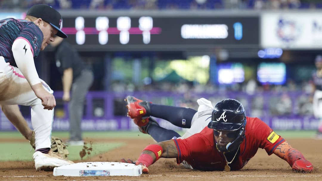 Ronald Acuna Jr. slides in safely