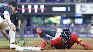 Ronald Acuna Jr. slides in safely