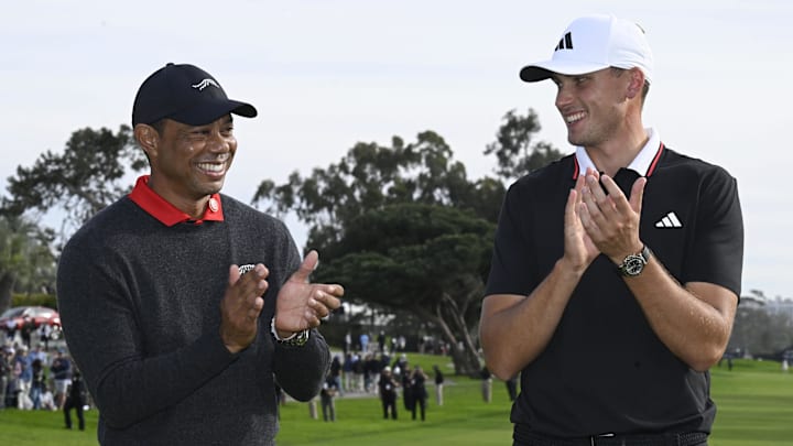 Ludvig Aberg won the Genesis Invitational, which Tiger Woods hosts. 