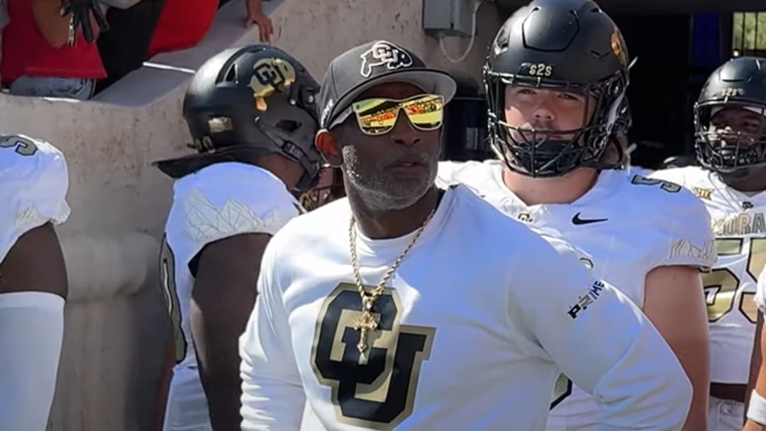 Deion Sanders before a 2025 Colorado game 