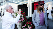 Flying Mohawk co-owner Jayson Werth answered questions from anyone after the Kentucky Derby draw Saturday April 26, 2025 at Churchill Downs in Louisville, Kentucky.