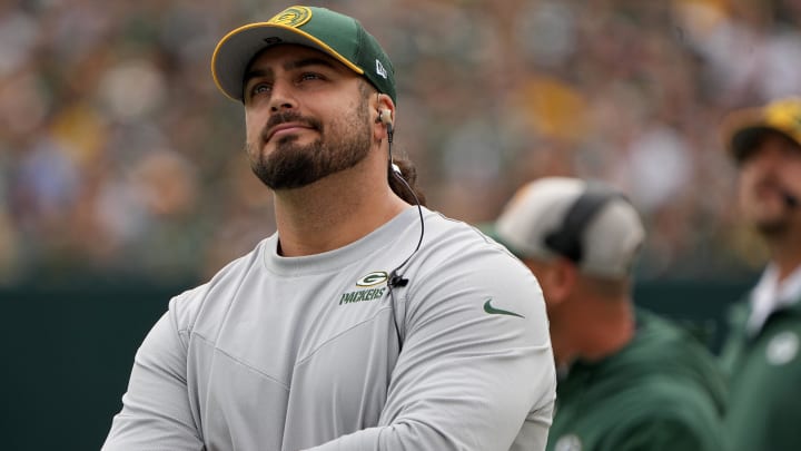 Green Bay Packers offensive tackle David Bakhtiari