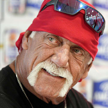 Hulk Hogan made a stop at Beers of the World to promote his beer line, Real American Beer.