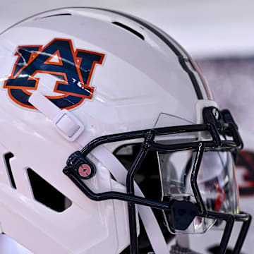 A detail view of an Auburn Tigers are searching for its third head coach since Gus Malzahn was fired in 2020.