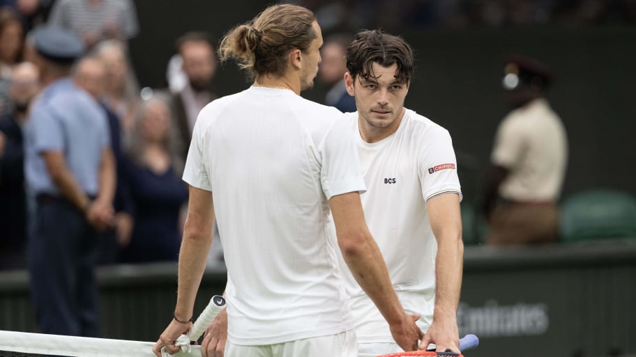 Zverev had a message for Fritz at the net following their Round of 16 matchup. 