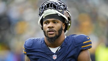 Nov 2, 2025; Green Bay, Wisconsin, USA;  Green Bay Packers defensive end Micah Parsons (1) following the game against the Carolina Panthers at Lambeau Field. Mandatory Credit: Jeff Hanisch-Imagn Images