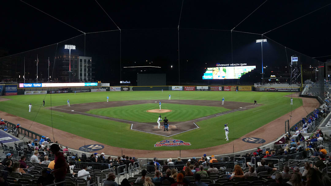 Minor League Baseball gamee between the Knoxville Smokies and Rocket City Trash Pandas on September 2, 2025, in Knoxville, Tennessee.